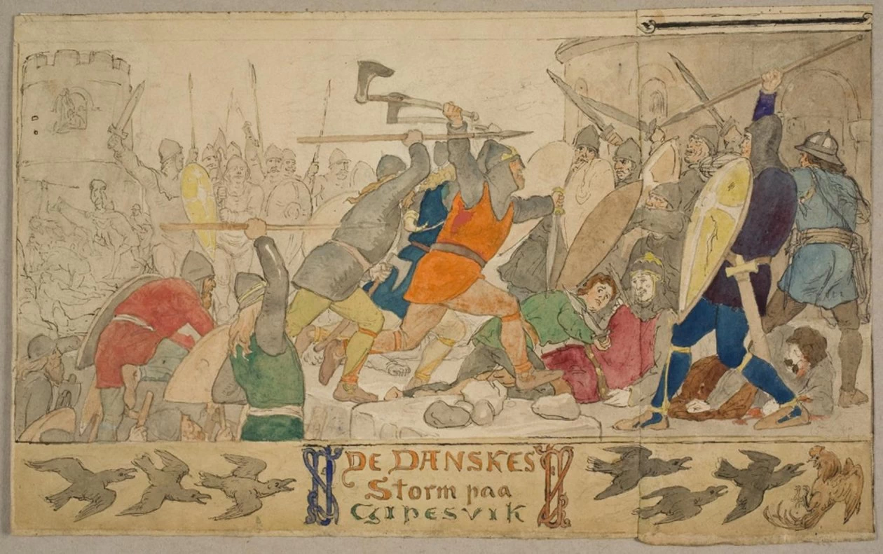 L'assalto dei danesi a Gipesvik - Statens Museum for Kunst
